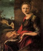BERRUGUETE, Alonso Salome with the Head of John the Baptist oil painting on canvas